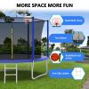 10FT Trampoline for Kids, Basketball Hoop and Ladder, Outdoor Kids Trampoline with Safety Enclosure,Fast Assembly for Backyard Fun,ASTM Approved