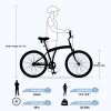 Single Speed Folding Bicycles, Multiple Colors 26"Inch Beach Cruiser Bike