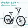 Freestyle Kids Bike Double Disc Brakes 26 Inch Children's Bicycle for Boys Girls Age 12+ Years