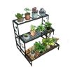 3-layer outdoor and indoor metal environmentally friendly storage, shoe rack, flower rack, iron decorative storage rack