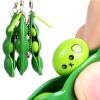 6PCS Squeeze Bean Keychain Fidget Toys Pack for Both Children and Adult