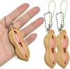 6PCS Squeeze Bean Keychain Fidget Toys Pack for Both Children and Adult