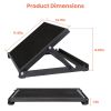 Steel Calf Stretcher Slant Board With 5 Adjustable Inclines 0¬∞ to 50¬∞ Non-Slip Textured Surface 500LBS Max Load Capacity For Foot Knee Ankle Tendon