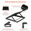 Steel Calf Stretcher Slant Board With 5 Adjustable Inclines 0¬∞ to 50¬∞ Non-Slip Textured Surface 500LBS Max Load Capacity For Foot Knee Ankle Tendon