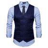 Men's Suit Vest Slim Fit Double Breasted Dress Vest