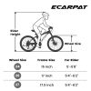 A2660 Ecarpat Mountain Bike 26 Inch Wheels, 21-Speed Full Suspension Mens Womens Trail Commuter City Mountain Bike