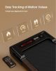 Wood Under Desk Treadmill, Walking Pad Treadmills for Home, Portable Treadmill with LED Display and Remote Control