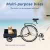 Multifunction 26 Inch Single Speed Bike, Steel Frame, Upright Comfortable Seat, Rear Roller Coaster Brakes, Multi-function Rear Shelf, Multicolor
